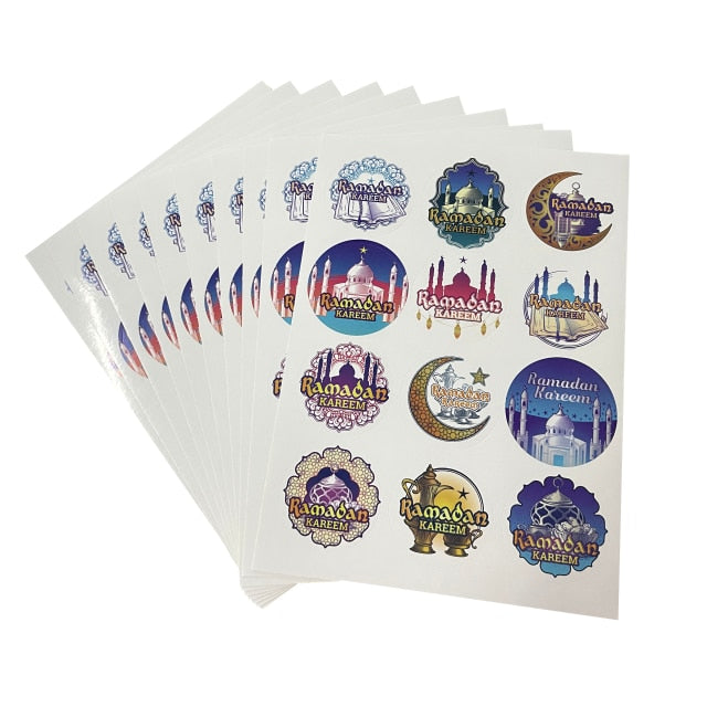 120pcs Ramadan / EID Paper Sticker