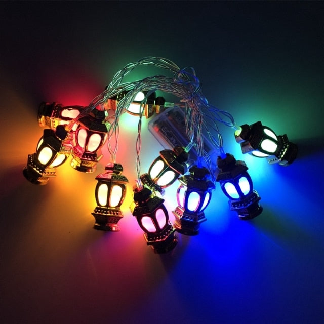 Ramadan Decoration Plastic Lantern Led String Lights (1.5 m long)