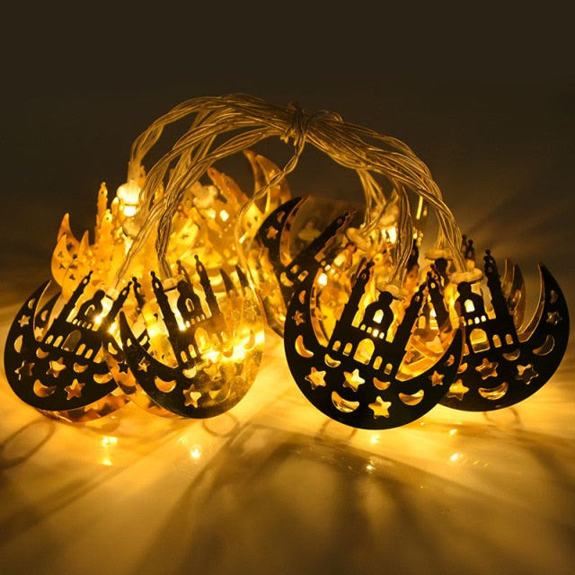 Ramadan Decoration Plastic Lantern Led String Lights (1.5 m long)