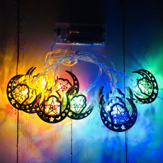 Ramadan Decoration Plastic Lantern Led String Lights (1.5 m long)