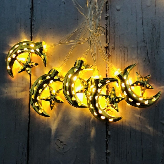 Ramadan Decoration Plastic Lantern Led String Lights (1.5 m long)