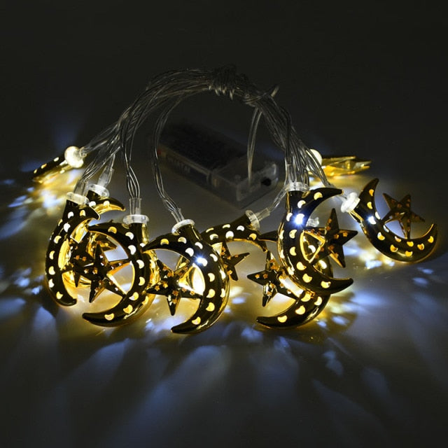 Ramadan Decoration Plastic Lantern Led String Lights (1.5 m long)