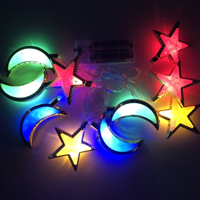 Ramadan Decoration Plastic Lantern Led String Lights (1.5 m long)