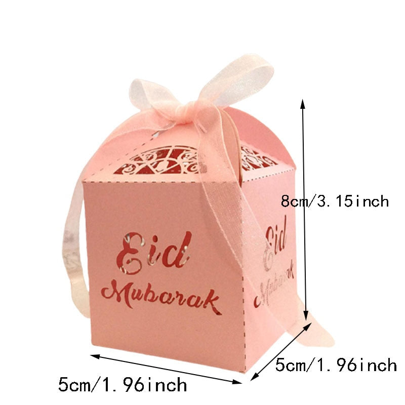 10pcs Laser Cut Gift Box Eid Gift Box