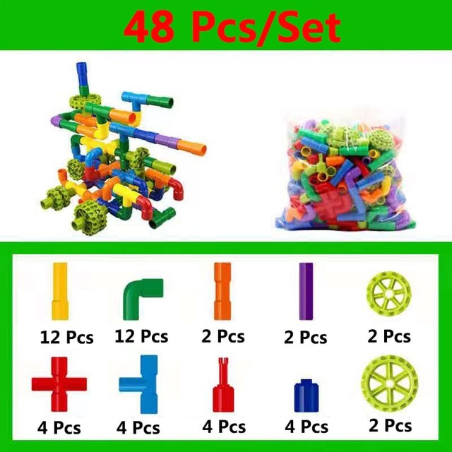 DIY Water Pipe - Building Blocks - Toys Marble Runs