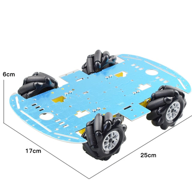 DIY Line Tracking Obstacle Avoidance Smart Mecanum Wheel Robot Car Kit