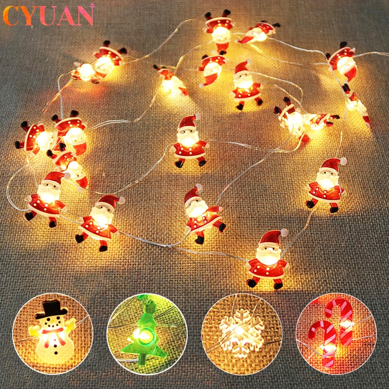 2M Santa Claus Christmas Tree LED String Lights