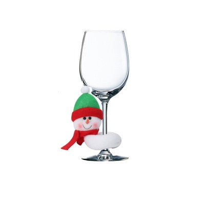 Christmas Wine Glass Decoration