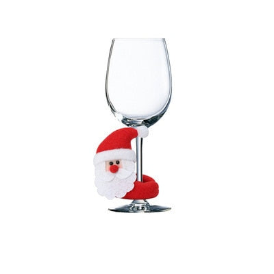 Christmas Wine Glass Decoration