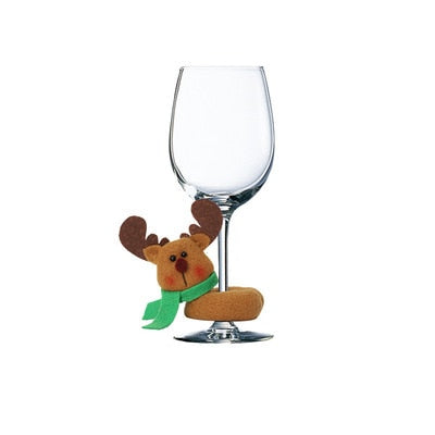 Christmas Wine Glass Decoration