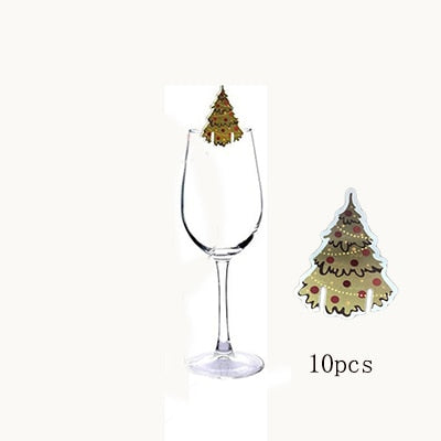 Christmas Wine Glass Decoration