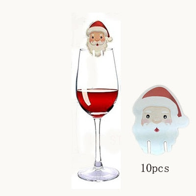 Christmas Wine Glass Decoration