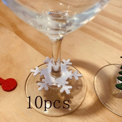 Christmas Wine Glass Decoration