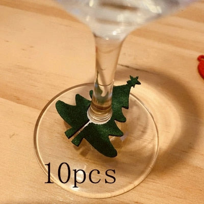 Christmas Wine Glass Decoration