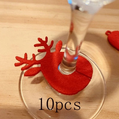 Christmas Wine Glass Decoration