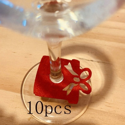 Christmas Wine Glass Decoration