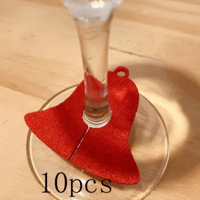 Christmas Wine Glass Decoration