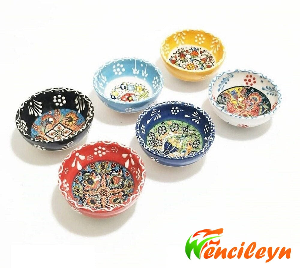 Ottoman Handmade 6pcs Ceramic Bowls