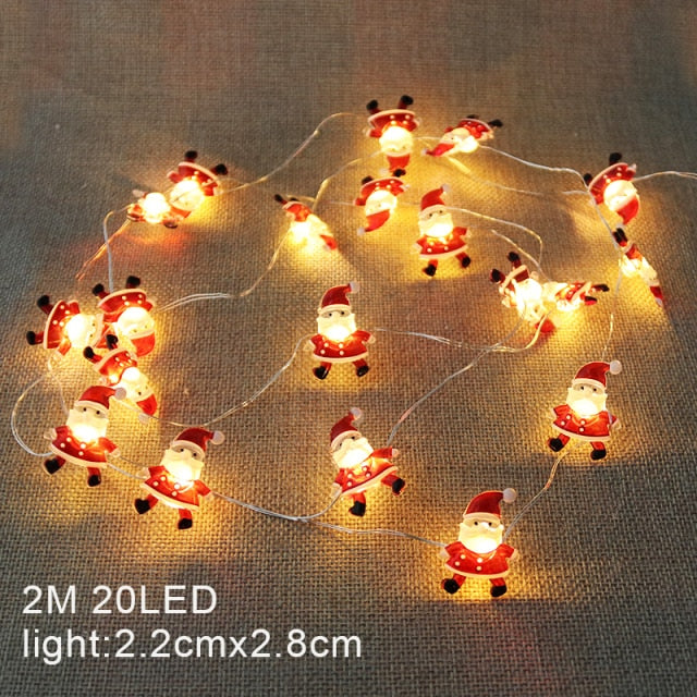 2M Santa Claus Christmas Tree LED String Lights