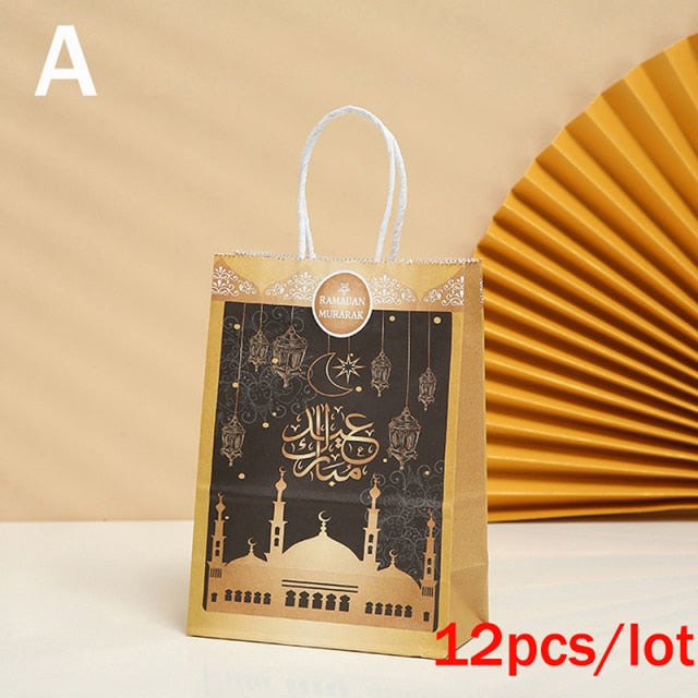 12pcs Party Gift Bag / Ramadan Mubarak Bags