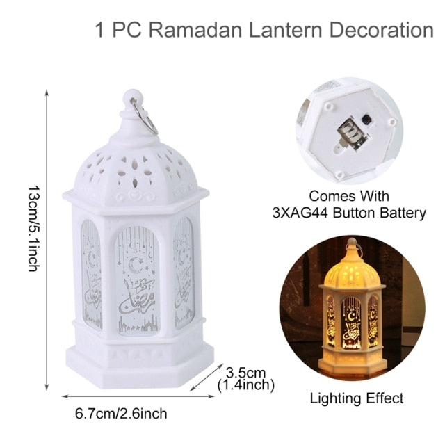 Ramadan and Eid Mubarak elegant lantern