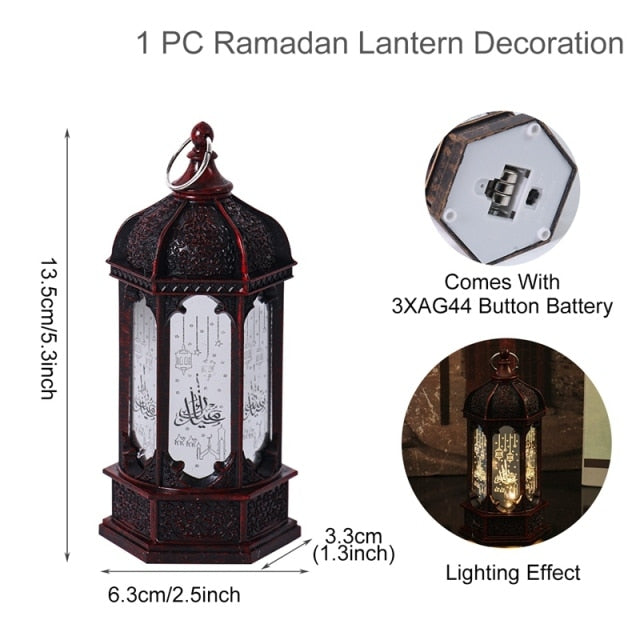 Ramadan and Eid Mubarak elegant lantern