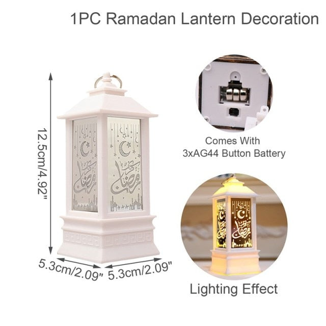 Ramadan and Eid Mubarak elegant lantern