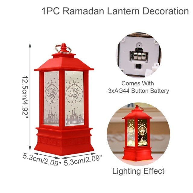 Ramadan and Eid Mubarak elegant lantern