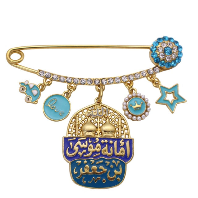 Classic Islam Muslim Mashallah Turkish Evil Eye Brooch