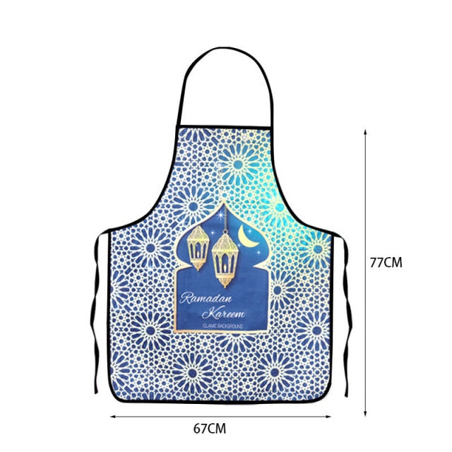 Ramadan Kareem & Eid Mubarak Apron and Baking Anti-Hot Gloves and Pad