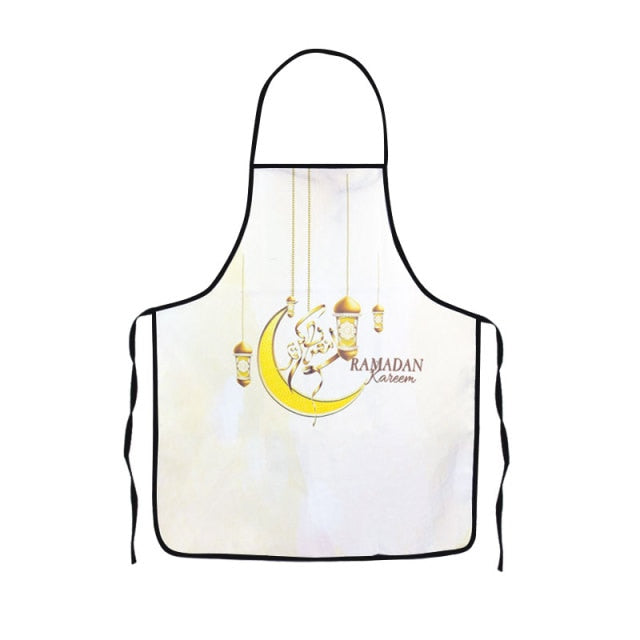 Ramadan Kareem & Eid Mubarak Apron and Baking Anti-Hot Gloves and Pad