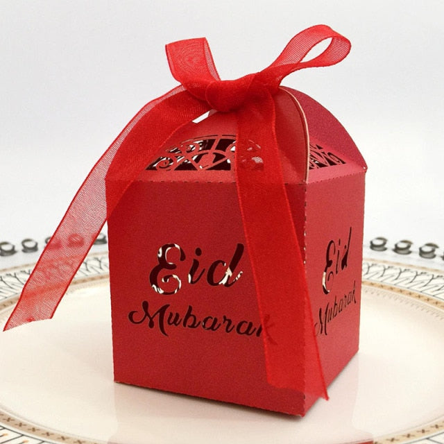 10pcs Laser Cut Gift Box Eid Gift Box