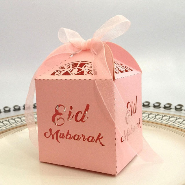 10pcs Laser Cut Gift Box Eid Gift Box